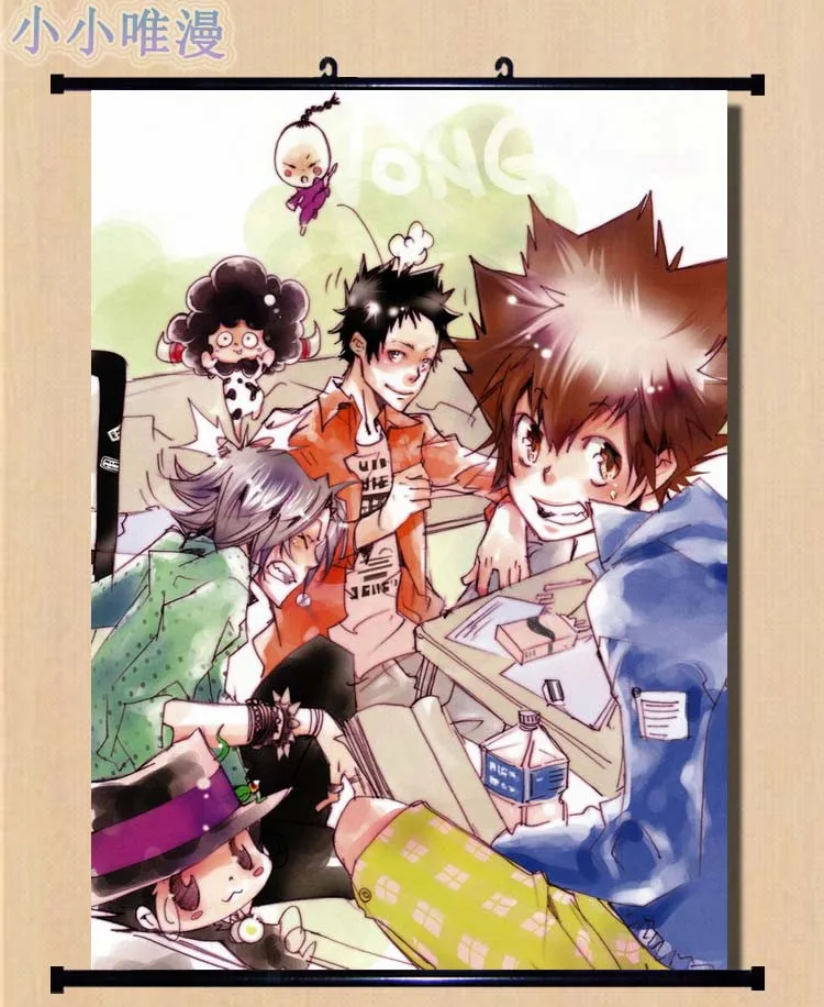 Аниме Декоративные Фотографии HITMAN REBORN! Настенный рекламный плакат Sawada Tsunayoshi &amp