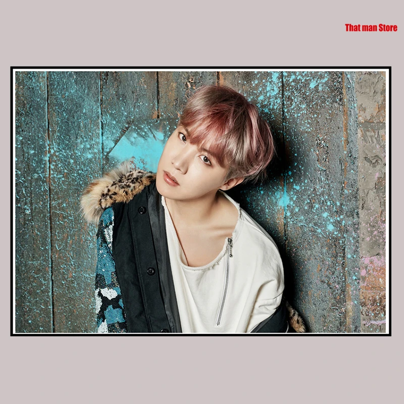 Kpop bangtan плакаты ясное изображение наклейки на стену украшение дома высокое качество принты RM Jimin Jin бумага с покрытием