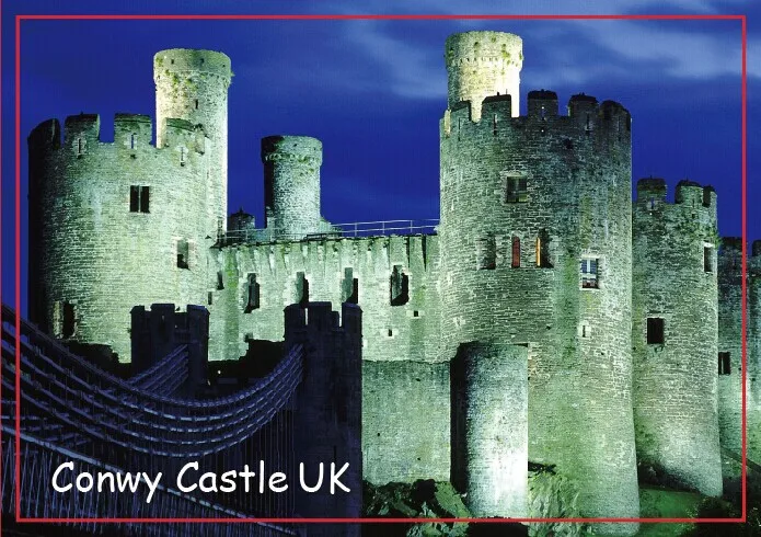 Туристические сувенирные магниты на холодильник воспоминания замок Conwy Gwynedd
