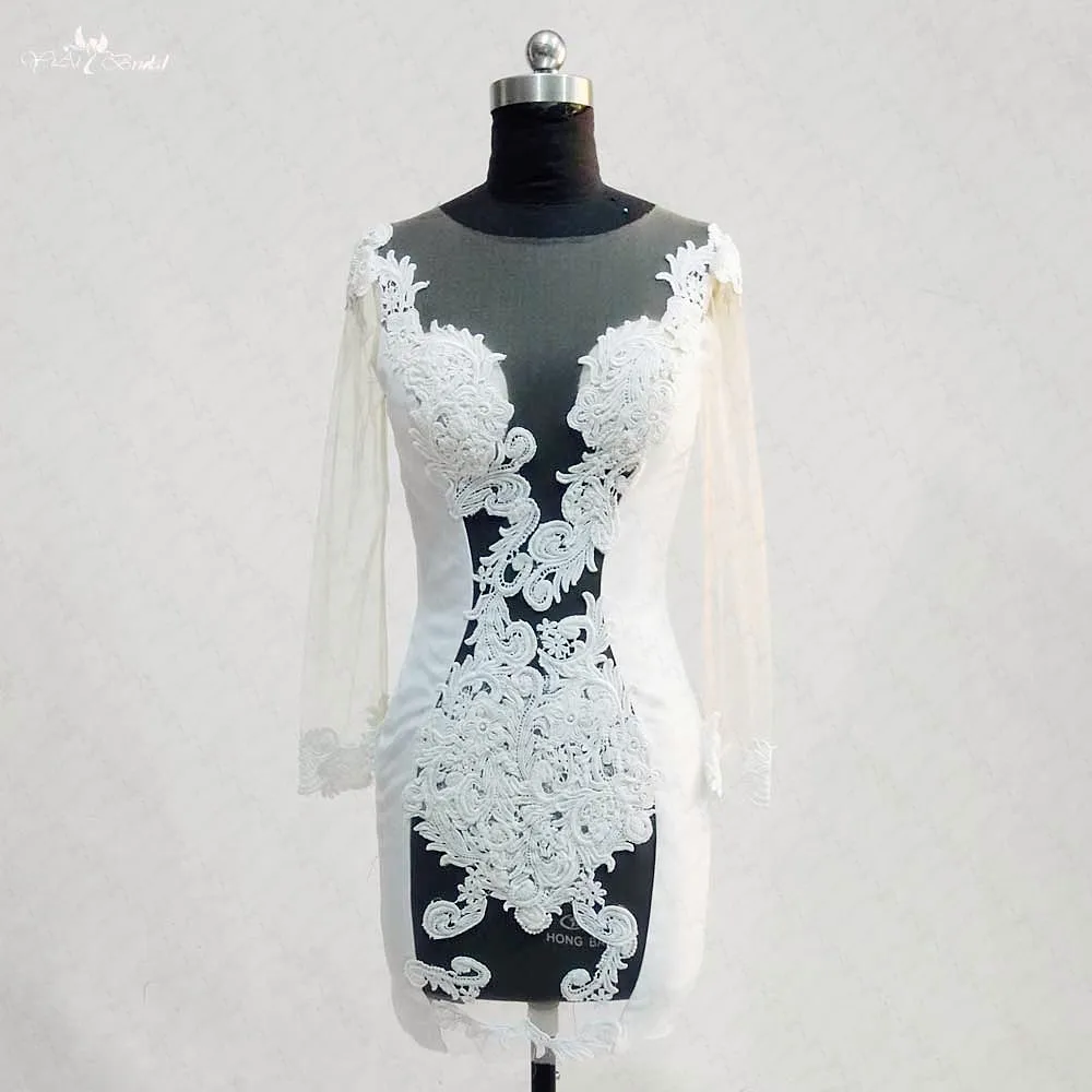 Короткое свадебное платье RSW1001 сексуальное платье|vestido de noiva curto|noiva curtowedding dress sexy |