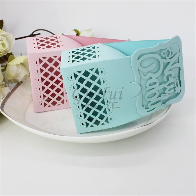 Синий и розовый день рождения коробка конфет DIY мальчик девочка счастливые