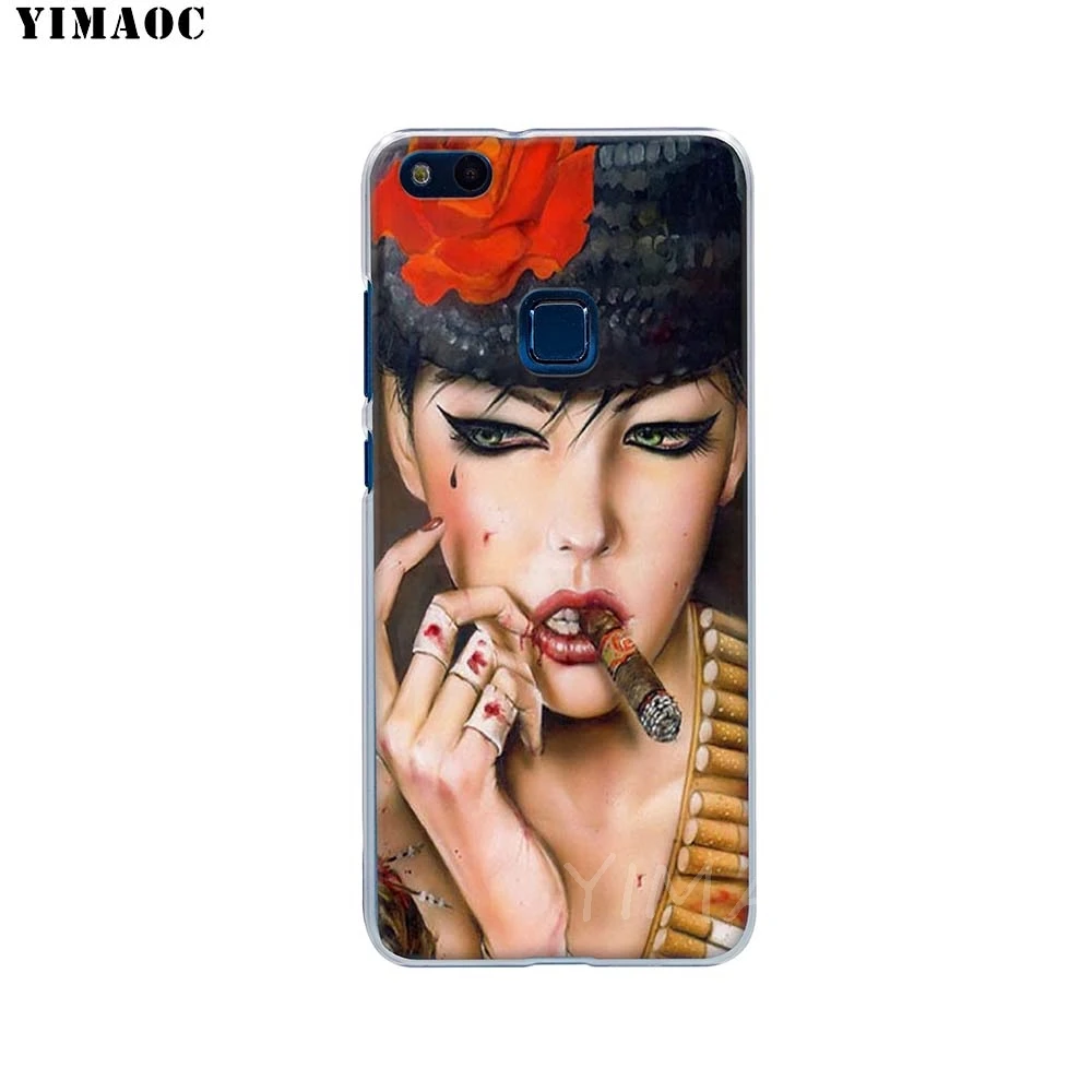 Мягкий ТПУ чехол для девочек YIMAOC чехлы Huawei Honor 6A 7X 7A Pro 8C Mate 10 Note 9 Lite Y6 Y9 Y7 Prime 2018 |