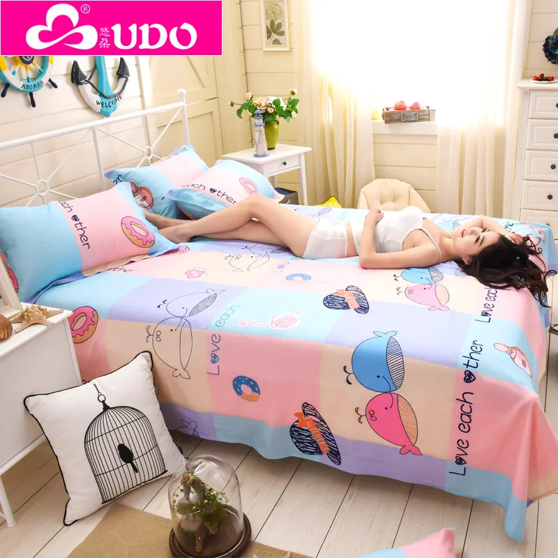 Домашний Текстиль Хлопок Плоский Лист Постельное Белье Простыня Постельные