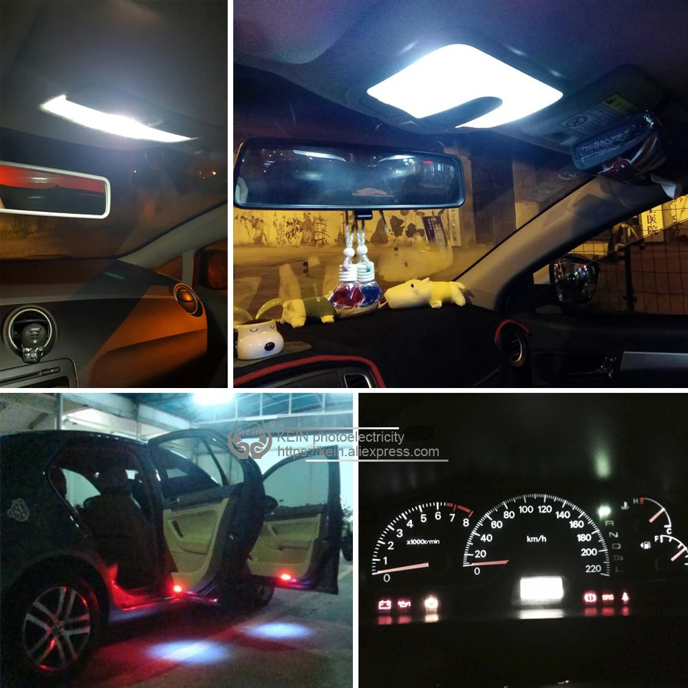 KEIN 10 шт. t10 w5w светодиодные лампы для автомобиля 168 194 1 smd автомобильный светильник