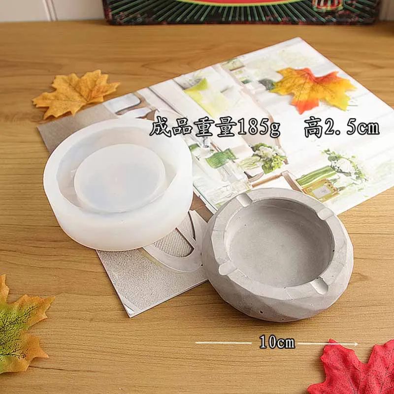 

Concrete Silicone Mold Resin Ashtray Mold Gypsum Silicone Mold Cement Ashtray Mold
