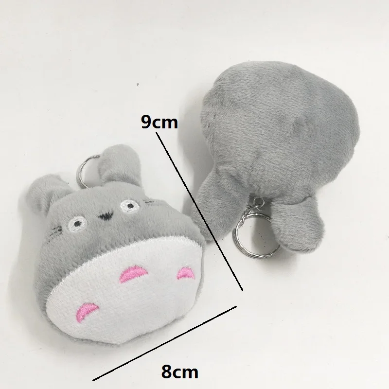 24pcs 9cm Mini my neighbor Blue totoro plush keychain toy New kawaii Japanese anime umbrella stuffed cat doll | Игрушки и хобби