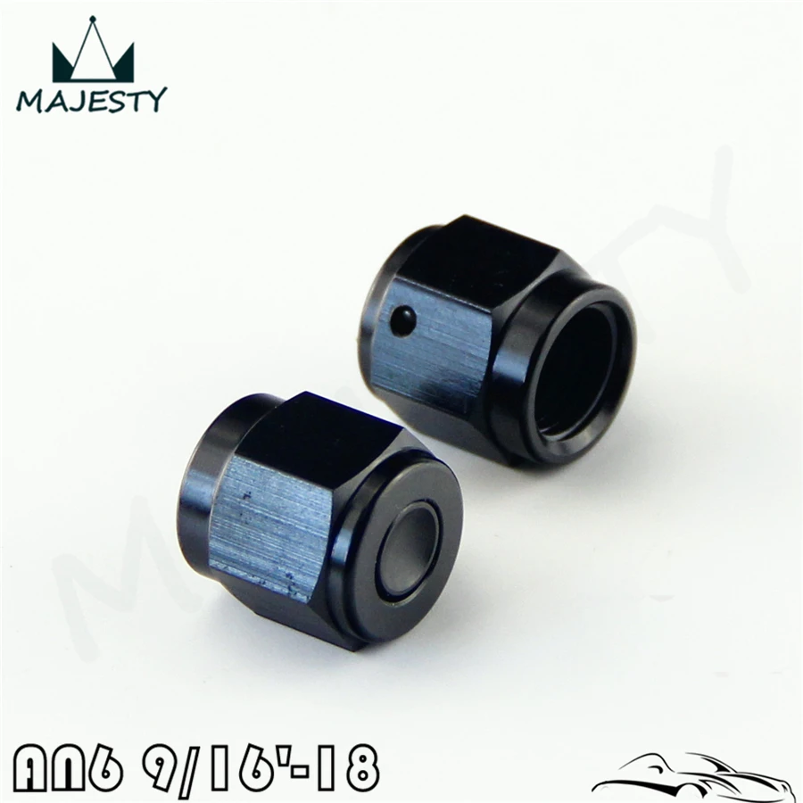 2 шт. алюминиевые переходники 6 AN AN6 черные|adapter fitting|aluminium tube fittingsan6 fitting |