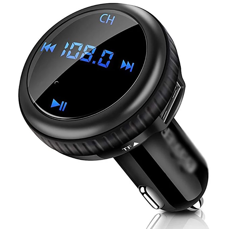 Bluetooth fm передатчик зарядное устройство с умный указатель 5V 2.1A USB порт