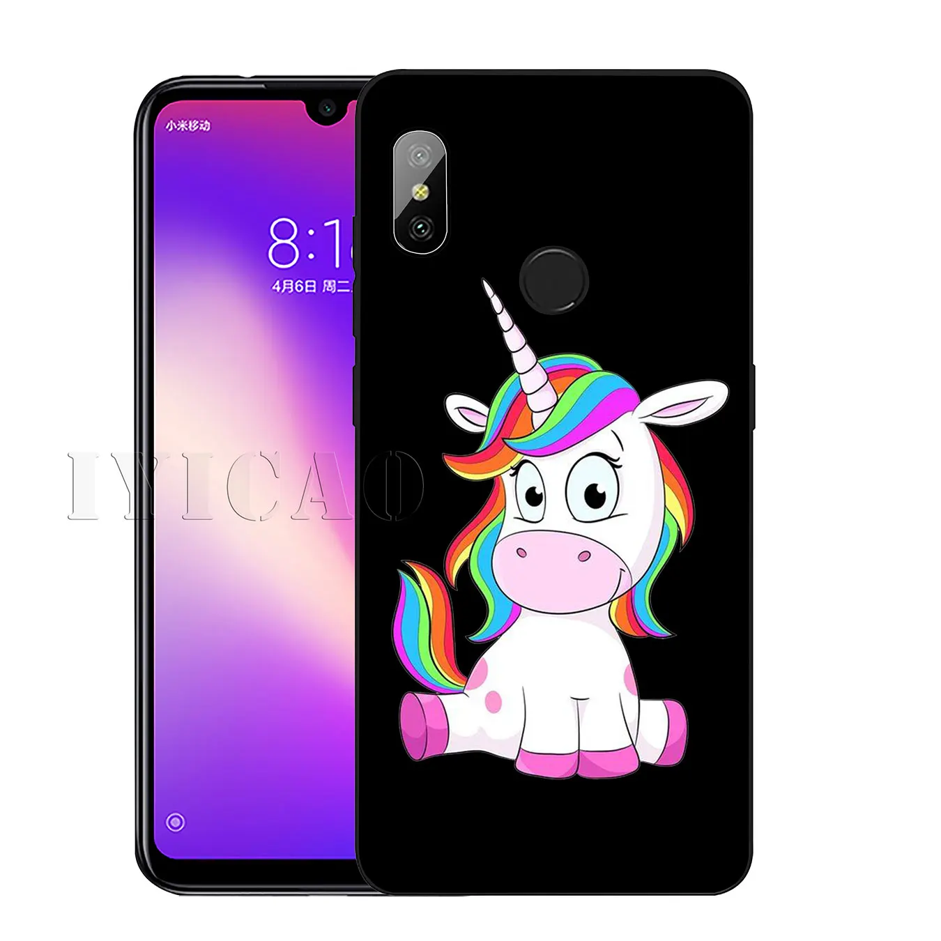 IYICAO Мягкий силиконовый чехол для телефона с динозавром единорогом Xiaomi Redmi K20 8A 7A 6A