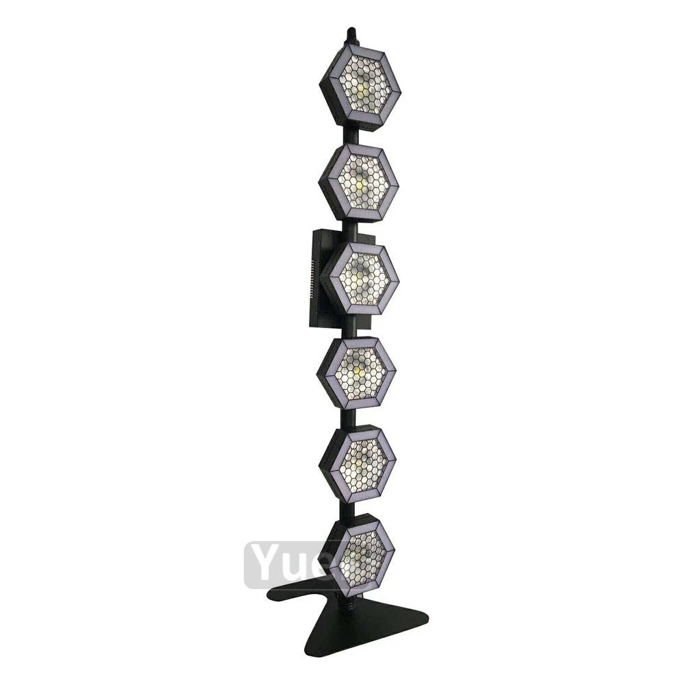 2019 New Square LED Gentlemen Retro Star Lamp COB Beads 6X100W Warm White / Cold Music Light For Disco DJ Stage | Лампы и освещение