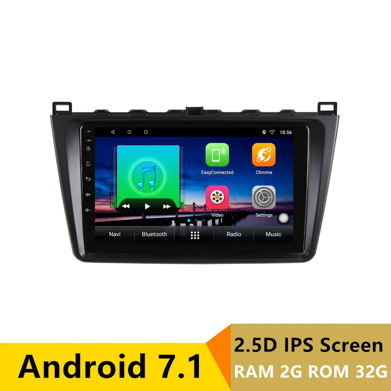 9 &quot2 + 32 г 2.5D ips Android 7 1 DVD мультимедиа плеер gps для Mazda 6 Ruiyi Ультра 2009-2011-2015