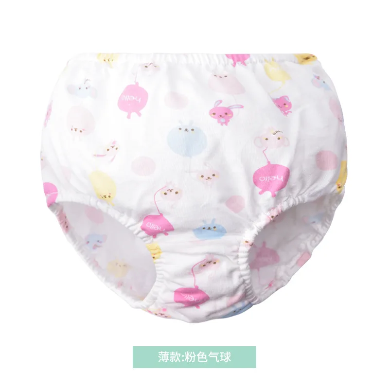 09 0-7Y Baby Girls Panties Toddler Boys Underwears Infant Cotton Training Reusable Nappy Washable Diapers Cover Cartoon Bread Pants - Цвет: 09