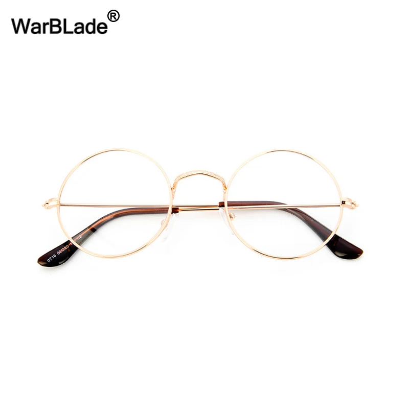 WarBLade винтажные круглые прозрачные очки, оптические очки для женщин, прозрачные очки, оправа для очков, поддельные очки