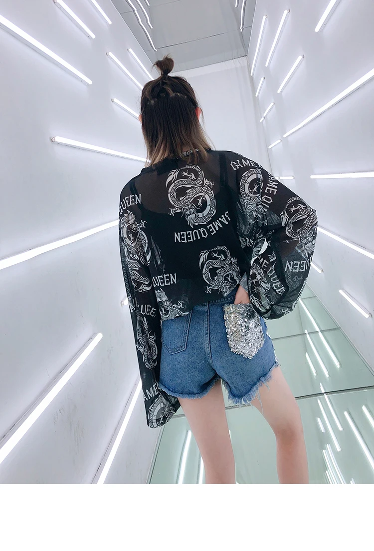 Женские повседневные шорты Cakucool серебристые блестящие джинсовые с блестками и