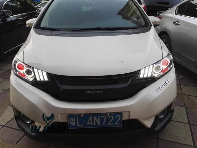 Vland завод для автомобиля светильник FIT светодиодный 2014 2016 2017 JAZZ головной GK5 с DRL и
