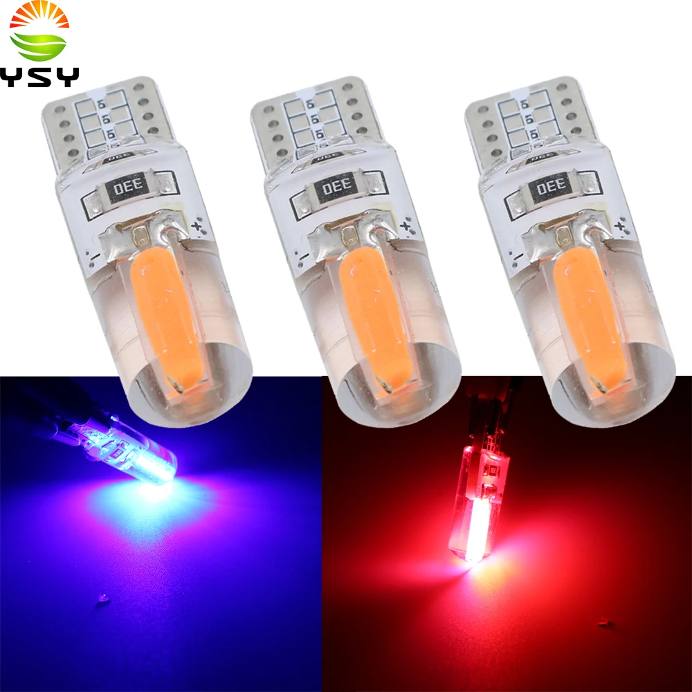 YSY 100X Новинка T10 W5W 2825 WY5W COB светодиодный силикагелевый водонепроницаемый клиновый