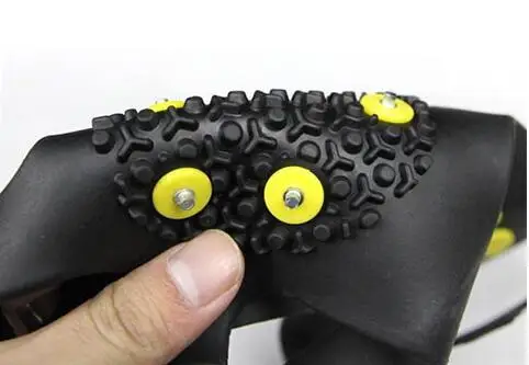 Aleafalling 10 шпильки накладка против скольжения на льду шип для противоскользящая обувь Скалолазание снег шипы скобы цепи зажим краб сапоги Обложка 1