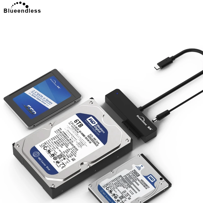 Кабель адаптер Blueendless 2018 SATA USB A/Type C 5 Гбит/с 3 0 соединительный кабель для