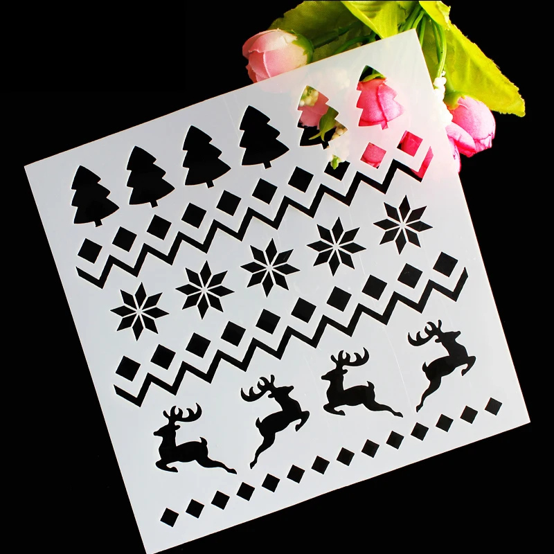 1 шт. специальный дизайн Рождественские елки торт трафарет форма для выпечки