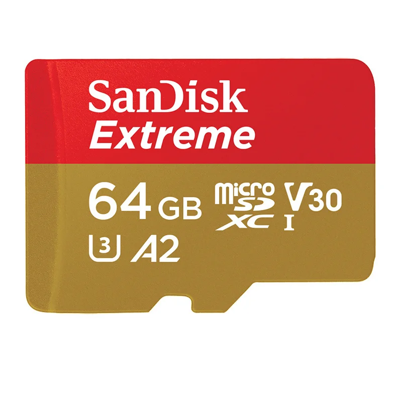 Двойной Флеш-накопитель SanDisk Extreme флэш-карта памяти 32 Гб 64 Гб 128 ГБ, micro sd карта, UHS-I Class10 U3 V30 A2 cartao de Карта памяти MicroSD 256 Гб tf карты