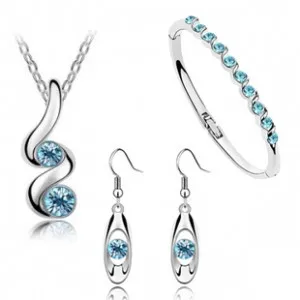 Новогодний комплект украшений высококачественный кристалл для мужчин женские очаровательные