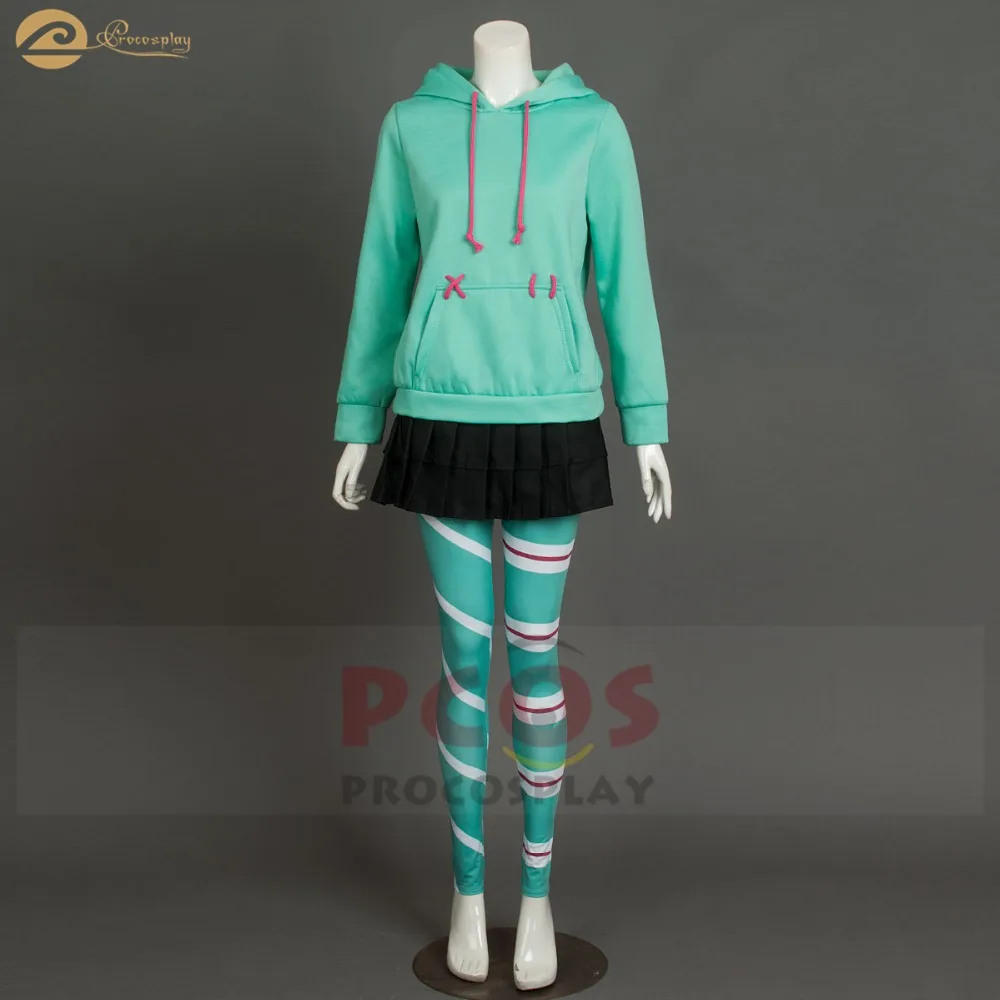 Sugar rush Vanellope von Schweetz костюм для косплея Ральф брейк Интернет: Wreck It 2 совершенно