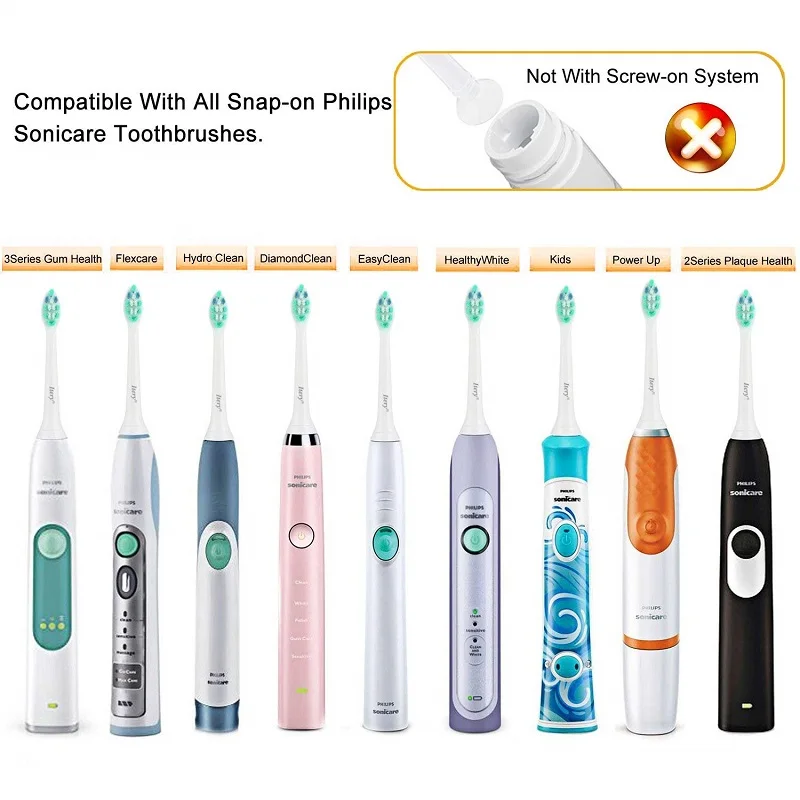 4 шт./лот Съемные насадки для зубной щетки для Philips Sonicare ProResults HX6013/66 HX6930 HX9340 HX6950 HX6710 HX9140 HX6530