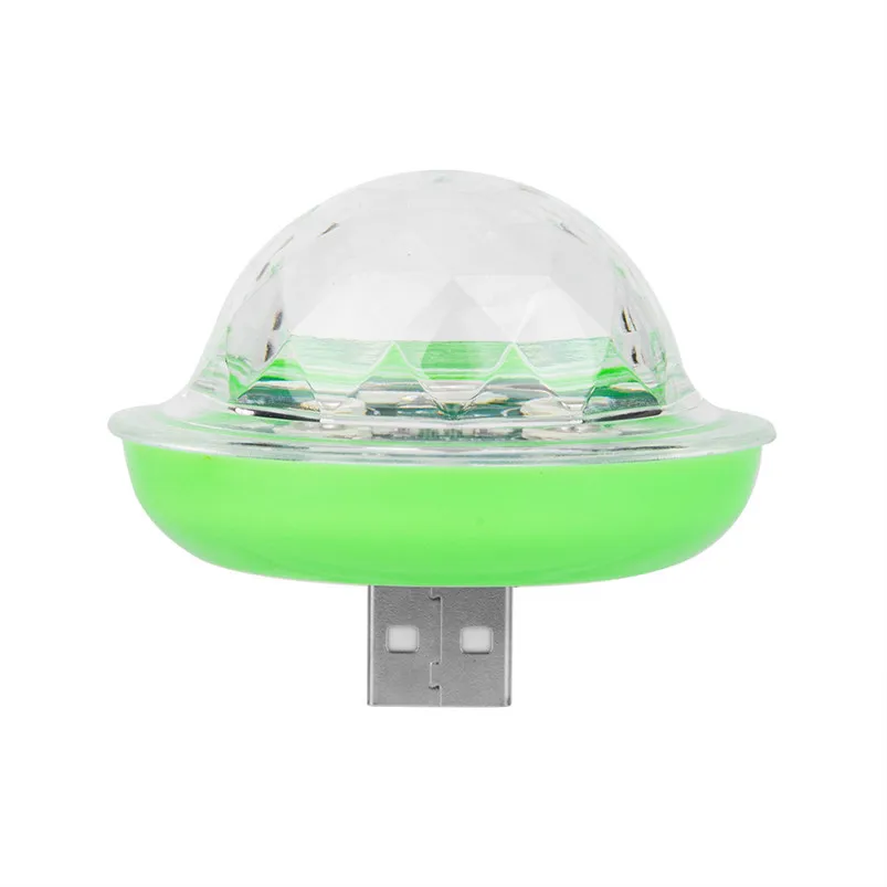 Миниатюрный светодиодный RGB дискотечный сценический светильник с USB для