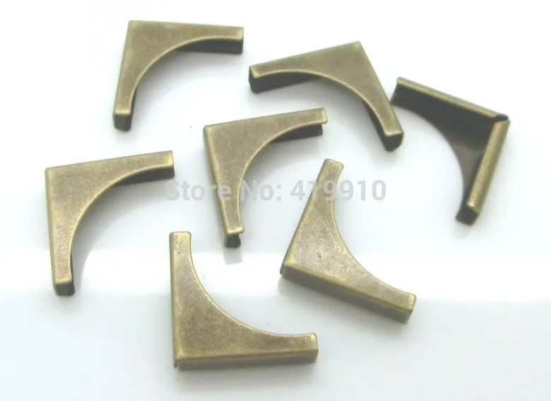 Бесплатная Shipping-100PCs античные бронзовые Альбомы для скрапбукинга меню папки Угловые протекторы 28x20 мм J1695 (art.: 78909008c) - 78909008c