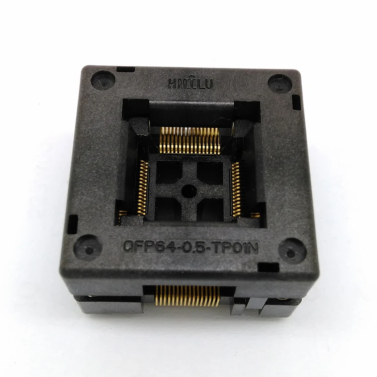QFP64 TQFP64 LQFP64 открытая верхняя структура запись в гнездо шаг 0 5 мм FPQ 64 0.5 06 тестовая
