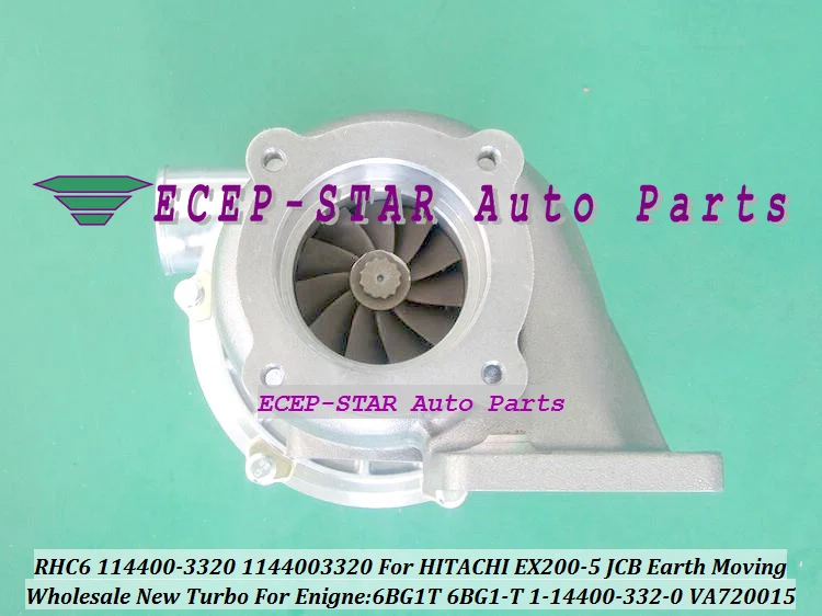 RHC6 CIBC 114400 3320 1144003320 1 14400 332 0 VA720015 Турбокомпрессор для HITACHI EX200 5 JCB Earth Moving 6BG1T 6BG1 T|e turbo|
