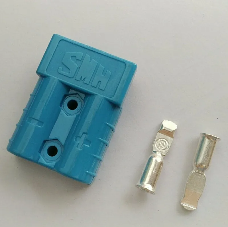 Синий 2 шт./лот батарея Stecker 600V 50A 6 AWG Modelbau степлер LKW Verbindung- M25 - Цвет: Синий