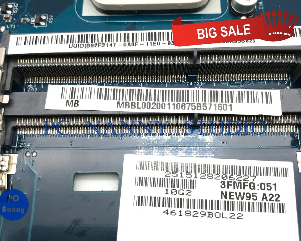 PCNANNY MBBL002001 для ACER 5552 материнская плата ноутбука PWWBE LA 5912P DDR3 с ЦП