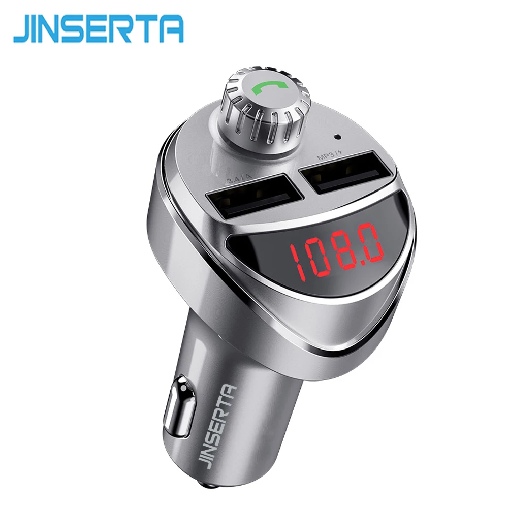 Зарядное устройство JINSERTA 4.4A USB Bluetooth fm передатчик беспроводной Автомобильный MP3