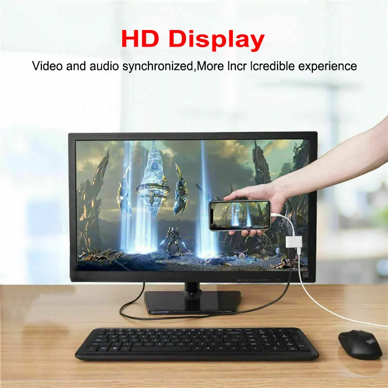 Новый 8 Pin к цифровой адаптер для мобильного телефона чтобы HDMI кабель переходник