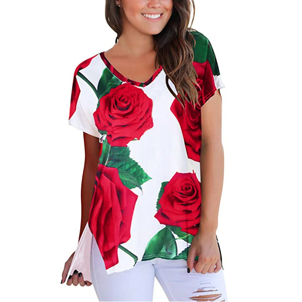 Женские летние топы 2019 Модные женские свободные повседневные удобные рубашки с