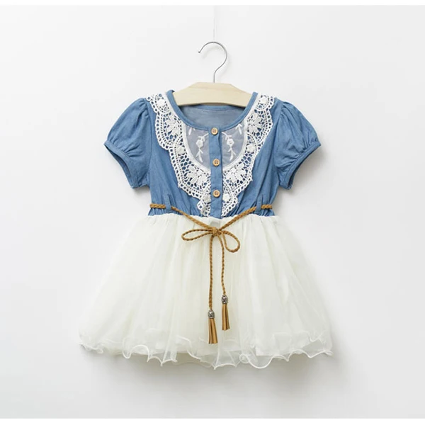 Toddler Baby Kids Girl Short Sleeve Lace Princess Tutu Dress Party Dresses 1-6Y New | Детская одежда и обувь