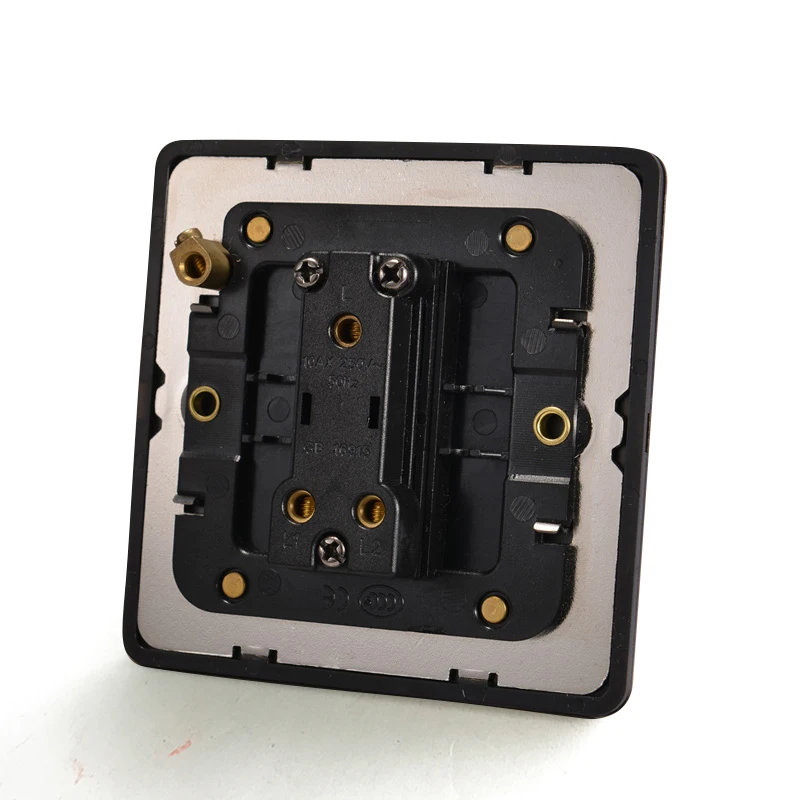 Ретро Темный Бронзовый античный металлический стержень настенный выключатель с