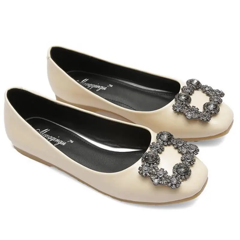 Туфли женские из лакированной кожи без застежки лоферы обувь на плоской подошве