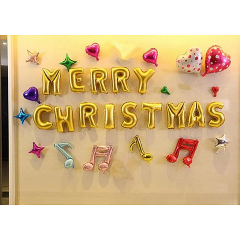 Merry Christmas Foil Balloons Party Decorative Festive Event Supplies | Дом и сад
