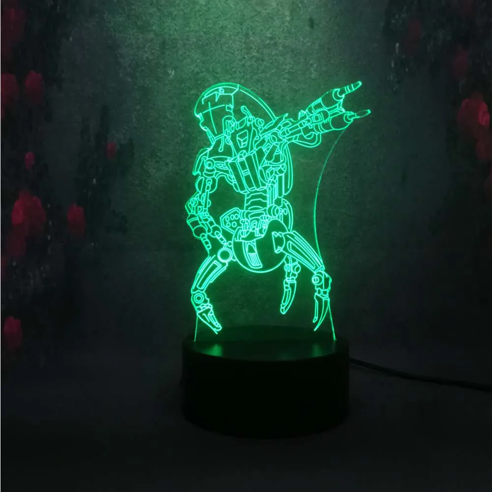 Лампа 3D Звездные войны база лампада LED визуальный Led стол злодей джедай Робот USB