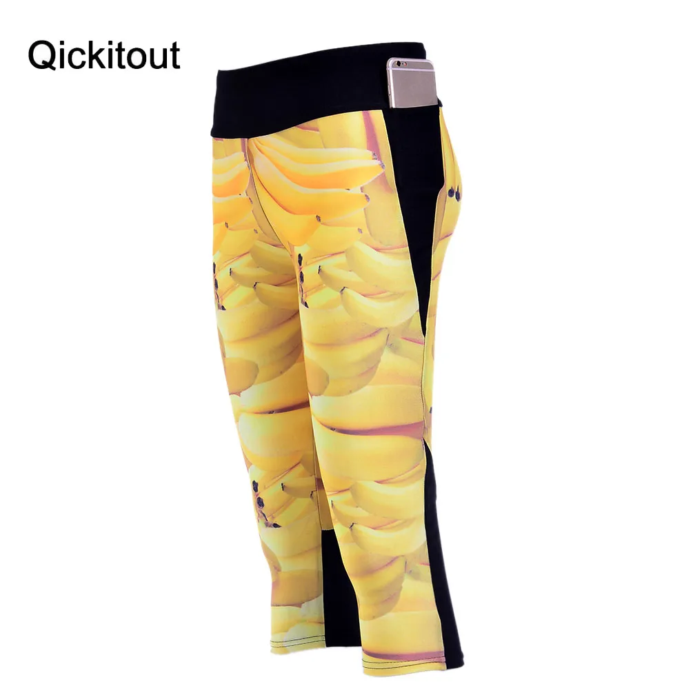 Летние Стильные сексуальные женские штаны с 7 точками модные фруктовые сладкие