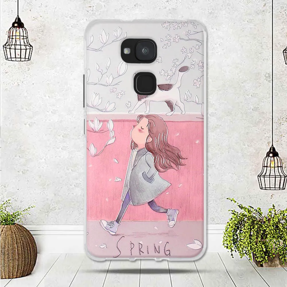 Чехол для телефона Funda BQ Aquaris V Plus 5 с милым цветочным узором мягкий чехол из ТПУ VS