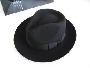 Леди шерстяная шляпа-котелок Шляпа Fedora Войлок Billycock шапки зимняя мода котелок шляпа шерсть шляпы Федора и трибли перо шляпа B-8130