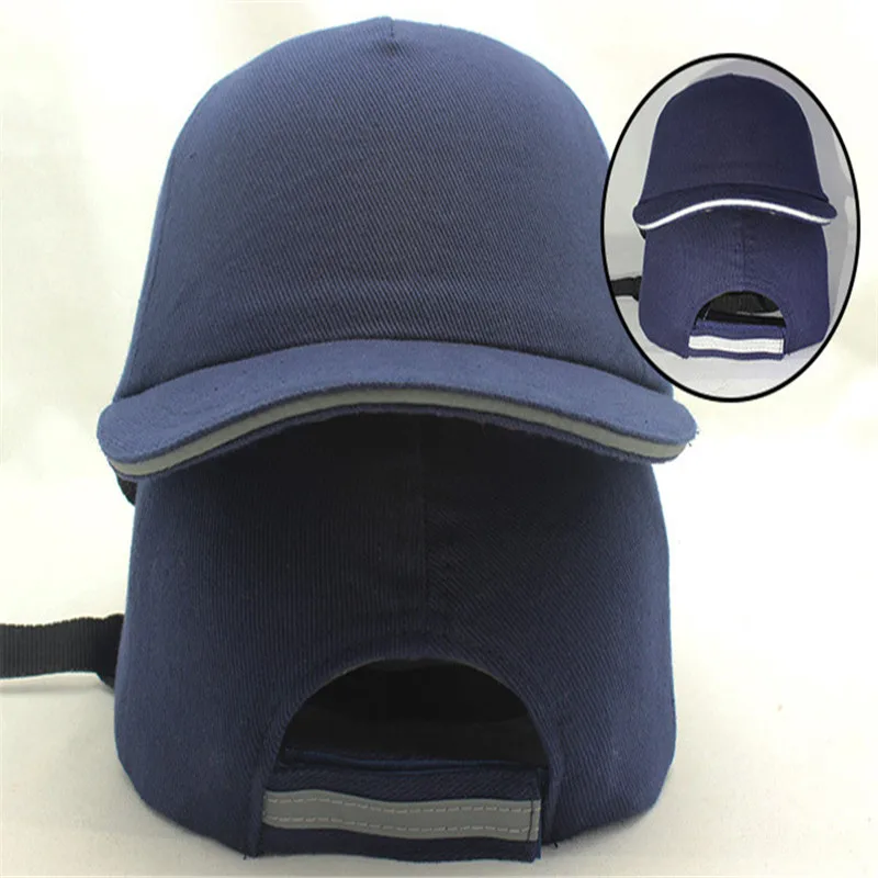Work Safety Cloth Hat Baseball Bump Cap Helmet Baseball Style Sunscreen Protective Head Safety Hard Hat Anti-impact Lightweight