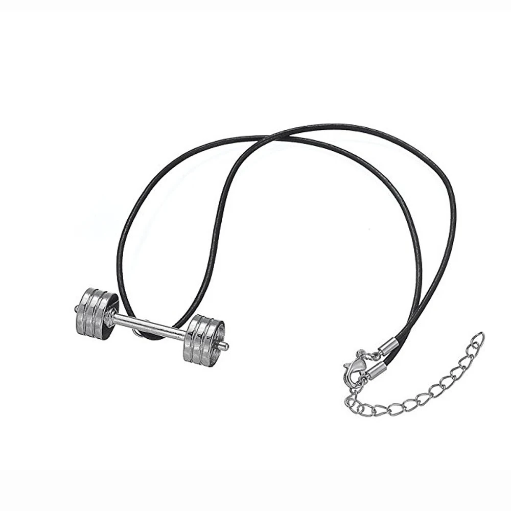 Гантели для фитнеса|gym jewelry|jewelry for menleather necklace |
