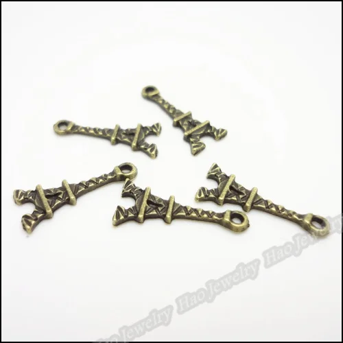 500 шт винтажные Подвески Эйфелева башня Кулон Античный бронзового цвета из