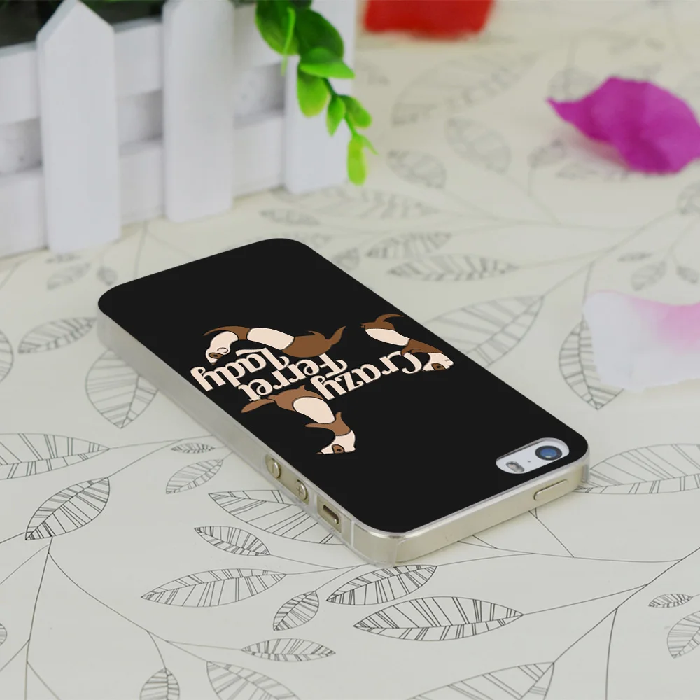 C3284 Crazy Ferret Lady Прозрачный Жесткий Тонкий чехол для Apple IPhone 4 4S 4G 5 5G 5S SE 5C 6 6S Plus |