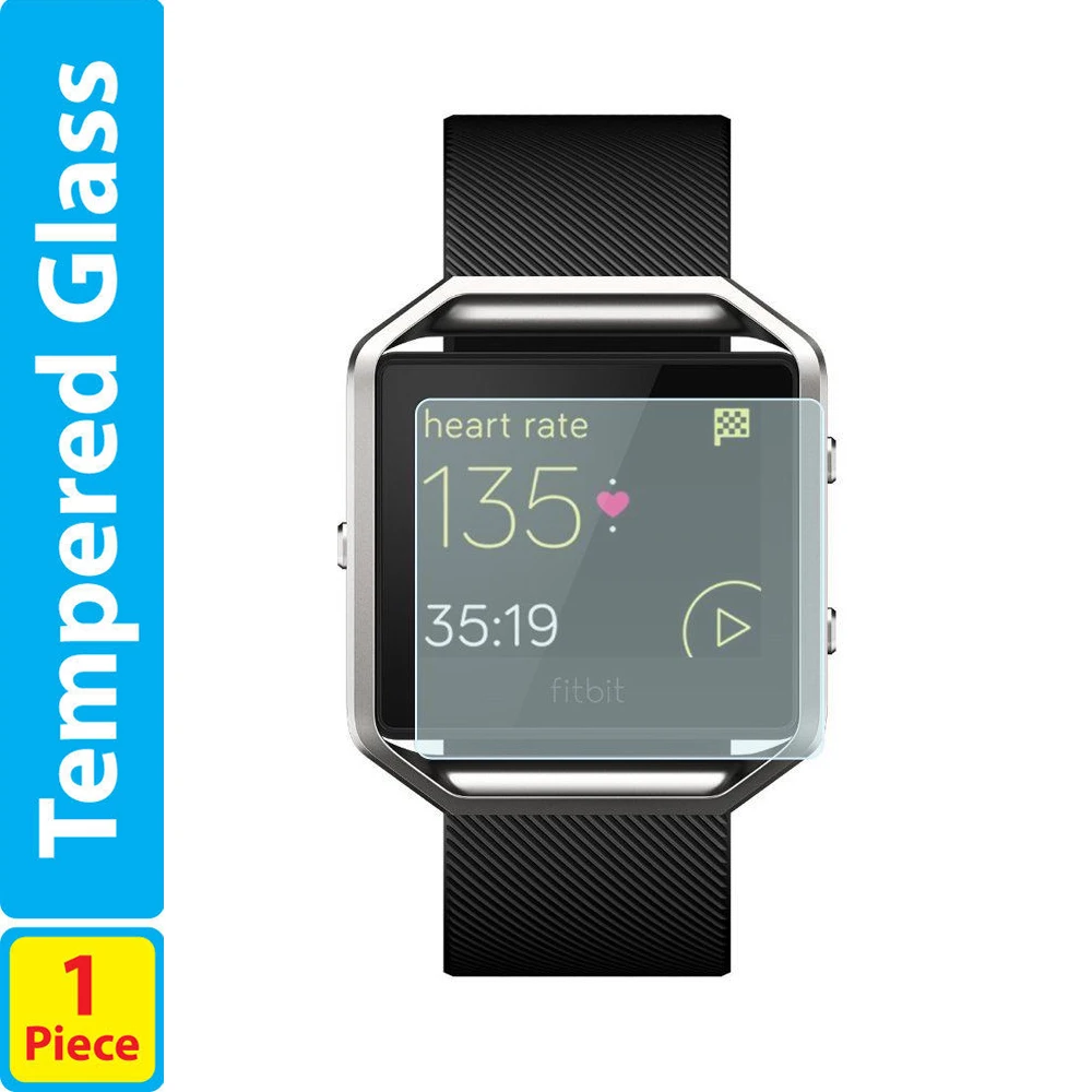 9H закаленное стекло ЖК экран Защитная пленка для Fitbit Blaze аксессуары|lcd screen protector|9h
