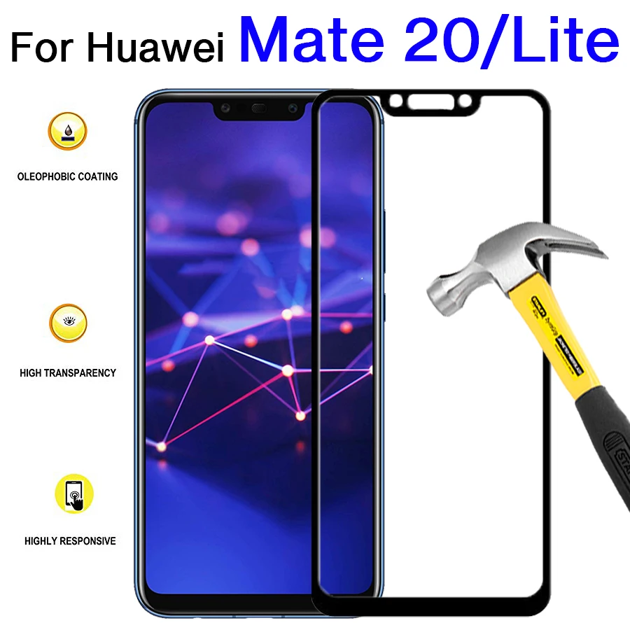 Закаленное защитное стекло для huawei mate 20 lite hauwei mate20 light nova 3i p smart plus psmart glas|Защитные
